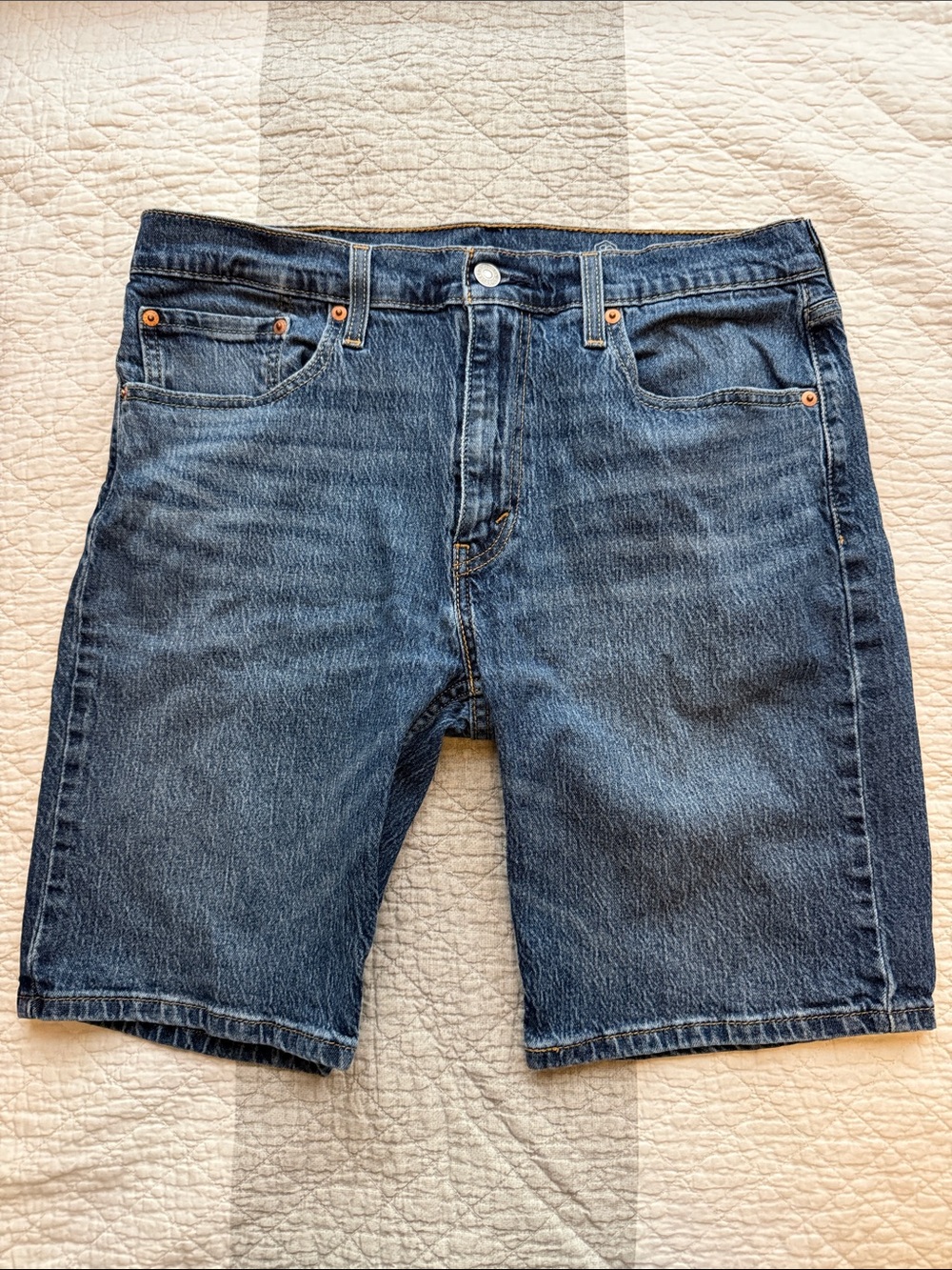 Levi's Blue Denim Jean Shorts - Classic Five-Pocket